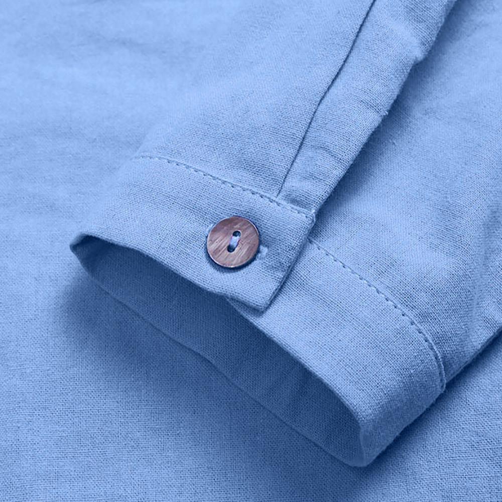 mujeres retro manga larga casual suelto botón tops blusa mini camisa blusa tops (5)