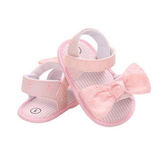 Okdk-Sandalias transpirables de verano para bebés/niños/niños/estilo dulce/decoración de arco/zapatos de suela suave para bebés/antideslizantes (6)