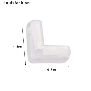 [Louisfashion] 4 pzs Protector de seguridad para bebés de silicona/cubierta de esquina para muebles/borde anticolisión caliente