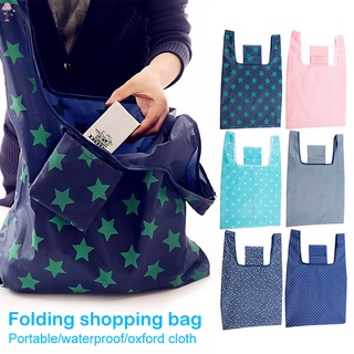Lc soporte plegable bolsa de gran capacidad de compras plegable bolsa reutilizable impermeable ecológica bolsa de compras con bolsa pequeña