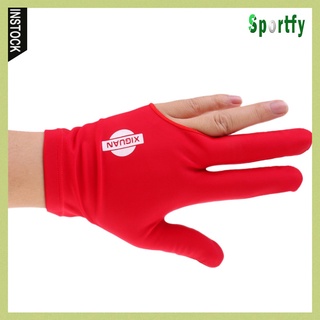 [NANA] Spandex billar taco guantes de billar mano izquierda tres dedos guante azul (1)