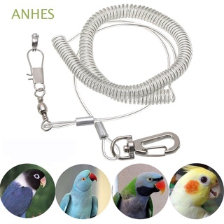 ANHES Plastic Bird Training Leash Ultra-light Pet Supplies Training Rope Portable Flying Flexible With Leg Ring Outdoor Anti-bite Parrot Harness