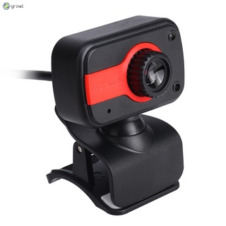 [gro] cámara web hd usb para pc/laptop/escritorio/video cam con clips de micrófono