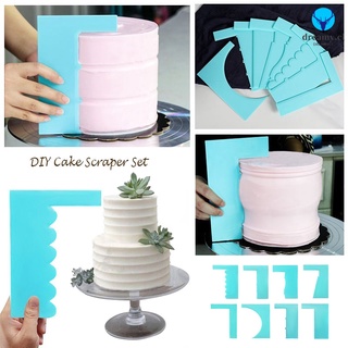 espátula de plástico para decoración de pasteles/8 estilos/utensilios para hornear pasteles