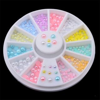 [hst] perlas coloridas de perlas para uñas, decoración de uñas, disco diy, decoración de manicura, rueda