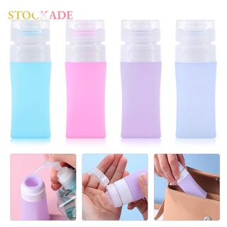 STOCKADE Shower Gel Silicone Bottle Shampoo Squeeze Container Empty Bottles Portable Travel accessories Hand Washing Refillable Sub-bottling Tube/Multicolor