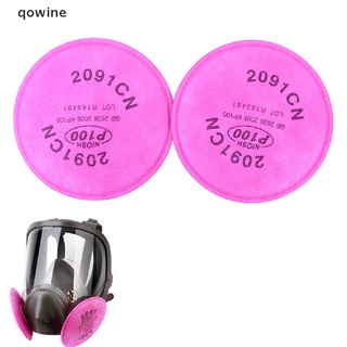 qowine 2pcs 2091 filtro de partículas p100 para 5000 6000 7000 series respirador cl
