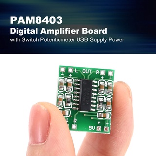 [carlightsbb]pam8403 mini placa amplificadora digital 5v interruptor potenciómetro fuente de alimentación usb