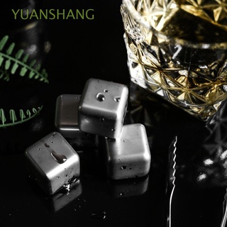 Yuanshang Esponja reutilizable De acero inoxidable Para mantener frío vino whisky con Líquido sin dilución De piedra De vino