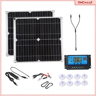 kit de panel solar de 50 vatios con puerto usb de alta eficiencia