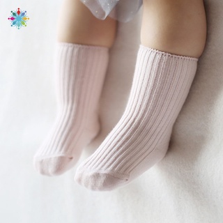 Tch calcetines antideslizantes primavera y verano/calcetines de bebé para niños/calcetines lisos de doble puntada/calcetines verticales de tubo/calcetines para bebés