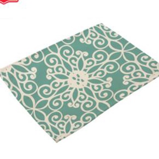 Home Table Place Mat Embroidered Dining Table Mats Cotton Linen Non-slip Mats