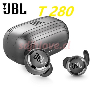 Audífonos TWS Jbl t280 TWS airdots TWS con micrófono bluetooth deportivos auriculares estéreo graves pesados ​