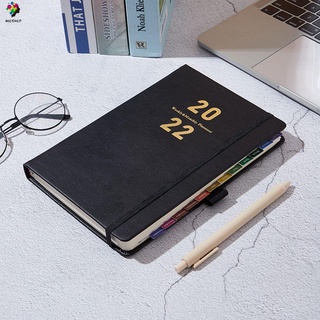 Mioshop nuevo cuaderno agenda de negocios planificador calendario de la oficina 365 días 2022 creatividad calendario/Multicolor