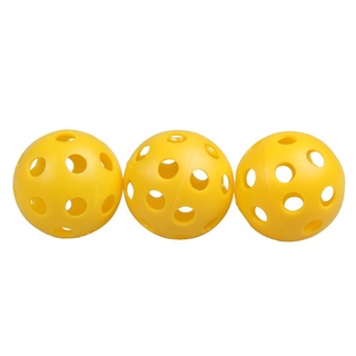 12 pzs pelotas de plástico con flujo de aire hueco para práctica de golf/deportes/entrenamiento