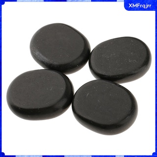 fitness 4 piezas grande negro basalto hot stone set ideal para spas, masaje,