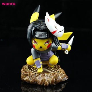 Magic W Pikachu COS Uchiha Itachi hecho a mano Pokemon modelo de coche decoración muñeca de regalo