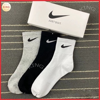 (cinco Pares) Nike Casual Running calcetines deportivos Crew Unisex algodón
