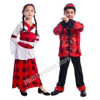 Ropa antigua tradicional para niños y niñas disfraces de baile de folklórico de China disfraz de la diosa tang hanfu (1)