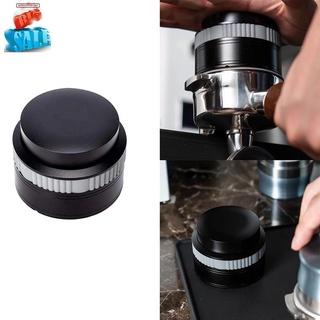 Flat Press Rebound Stainless Steel Coffee Powder Espresso Bean Tamper Press Hammer Coffee Barista Distribution Tool 53mm