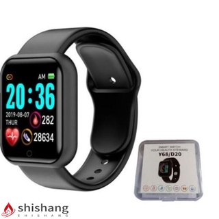 Relógio Smartwatch D20 Y68 Pro Nova pacote relógio inteligente actualizado academia fitness