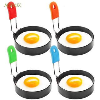 AGNUX Sandwich Egg Ring Kitchen Pancake Shaper Egg Frying Mold Breakfast Cooking Silicone Handle Round Non-stick Baking Omelette Mould