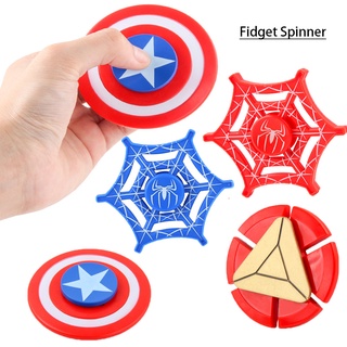 nuevo listo stock capitán américa spiderman mano spinner fidget spinner gyro