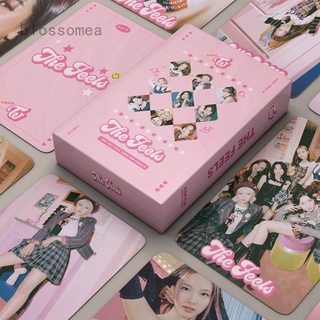 Blossomea 54 Unids/Set KPOP TWICE Postal The Feels Album Photo LOMO Card Para Fans Collection