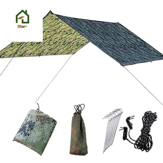 impermeable protección uv hamaca lluvia mosca tienda de campaña lona multifunción camping lona playa tienda de campaña sombra de camping parasol toldo