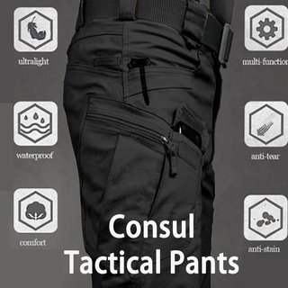 hombres grandes yardas táctica pantalones mono pantalones multi-bolsillo pantalones impermeables absorbentes de sudor entrenamiento ropa de trabajo hombres pantalón militar