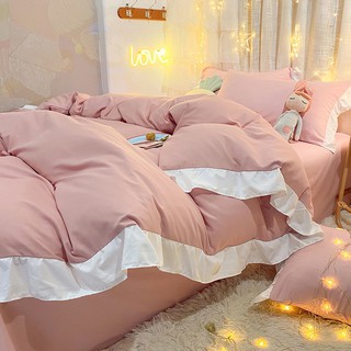 🔥Venta 🔥Mejor sombrero de cama de corazón de niña coreana 4in1 estudiante estilo princesa ropa de cama fresca