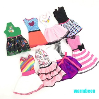 Warmbeen 5Sets nuevo hermoso hecho a mano ropa de moda vestido para muñecas juguetes niñas (2)