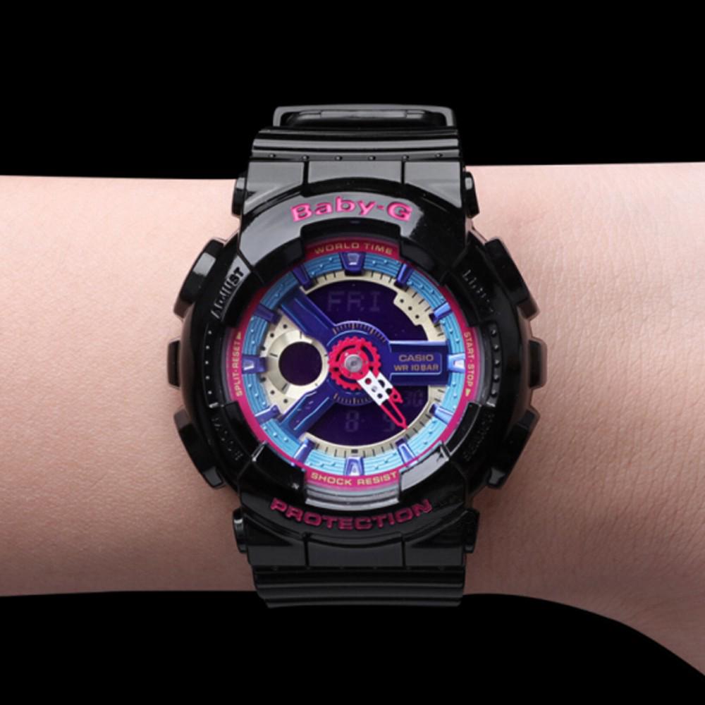 Casio Baby-G B negro azul niñas reloj de pulsera mujeres relojes deportivos