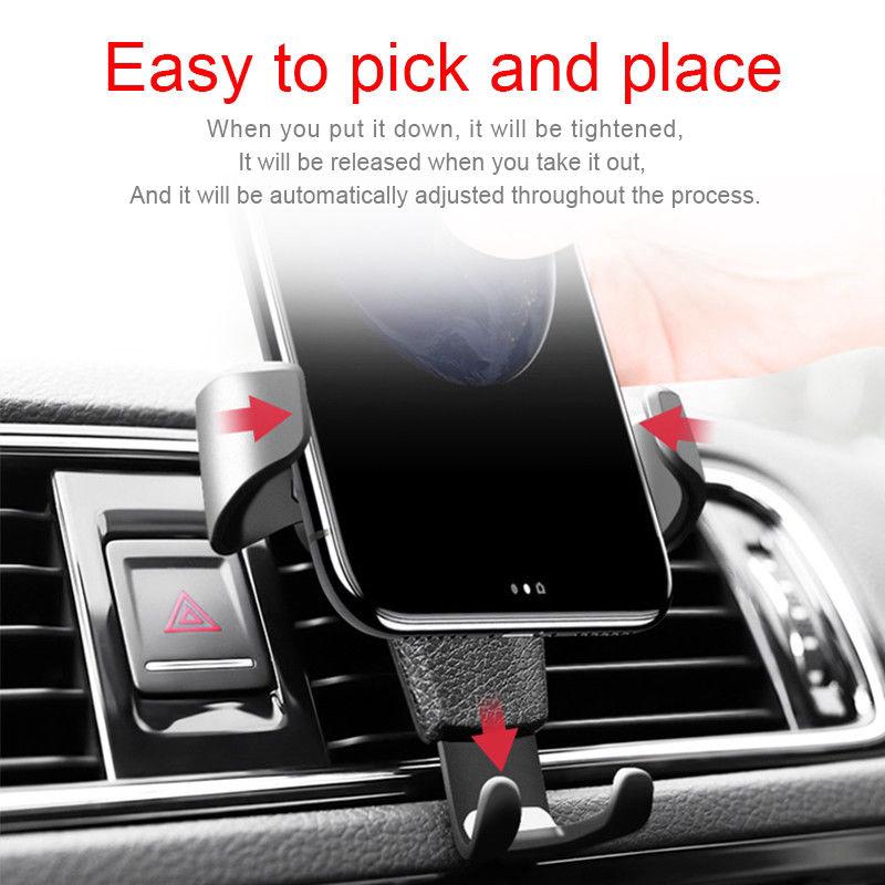 Gravity Car Air Vent Mount Cradle Holder Stand for for iphone Mobile Cell Phone GPS (5)