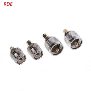 RDB 4 Pcs A13 Kit Adapter PL259 SO239 to SMA Male Female RF Connector Test Converter