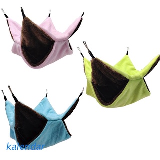 KALEN Hamster Hammock Double-layer Plush Thicken Warm Sleeping Bed Nest Hanging Cage House for Pet Squirrel Ferret Rabbit