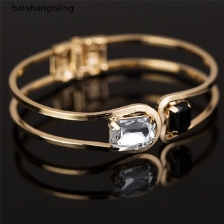 pulsera de diamantes de imitación de cristal chapado en oro babl para mujer brazalete brazalete joyería bling
