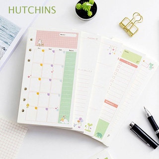 HUTCHINS Students Notebook Paper Agenda Binder Inside Page Loose Leaf Paper Refill Monthly 45 Sheets To do List Weekly Kawaii A5 A6 Notebook Refill