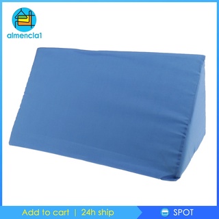 [Alm1-8] espuma de ácido ortopédico reflujo cama cuña almohada espalda pierna elevación cojín azul