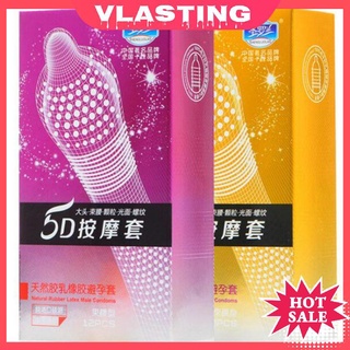 12 preservativos de látex Natural 5D condones de manga del pene juguetes sexuales para adultos para hombres (2)