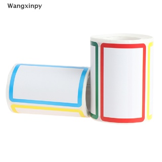 [Wangxinpy]150/300pcs roll Plain Name Tag Labels Stickers Colorful School Office Camp PartyHot Sell