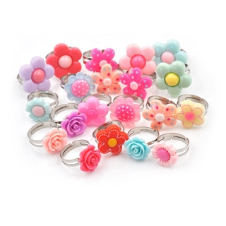 Gffncy 5 pzas anillos De Flor ajustable Para niños/accesorios Para niños (2)