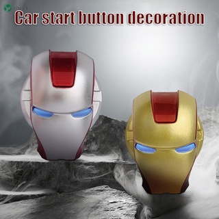 Iron Man Style aluminio para motor Start Stop botón cubierta decoración anillo cubierta (1)