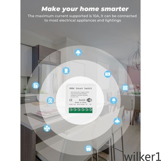 Mini WiFi inalámbrico SMATRUL 16A soporta 1 controles remotos adecuado para tuya smart life APP repetidor de temporizador de aplicación inteligente
