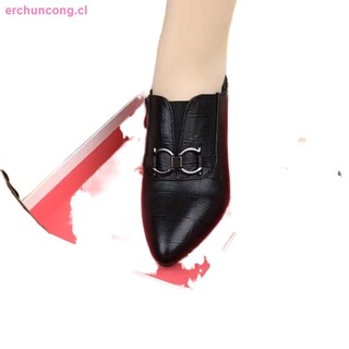 [marca] señoras tacones altos 2021 otoño nuevos zapatos de tacón grueso dedo del pie puntiagudo zapatos de cuero en relieve patrón de moda mujer zapatos [emitido el 11 de septiembre]