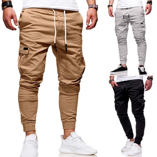 Pantalones deportivos Casual suelto estilo Beam para hombrek89