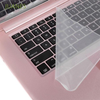 juanes práctico portátil teclado cubierta impermeable 10-17 pulgadas portátil teclado película protectora universal a prueba de polvo protector de silicona transparente gel