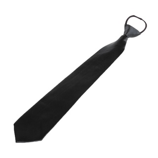 mens pretied color sólido esmoquin formal ajustable cremallera corbata más fácil elegante