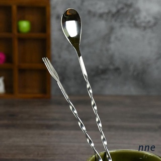 nne. cuchara mezcladora de acero inoxidable/cuchara para mezclar aperitivo/tenedor/bar/ coctelera