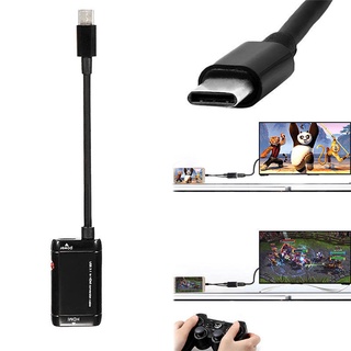 {morninsinhj} adaptador USB-C tipo C a HDMI Cable USB 3.1 para MHL teléfono Android Tablet negro MMME